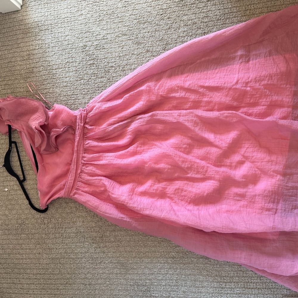 Hello Molly One-Shoulder Pink Dress - Picture 4 of 8